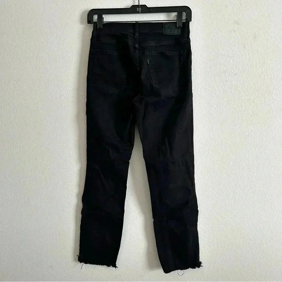 Levi's 724 Straight Crop Jeans |Black Pixel| size 26 - Picture 6 of 9